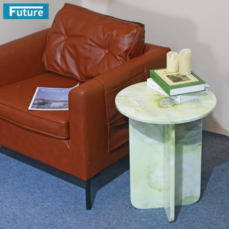 Fendi Green Marble Stone Side Table