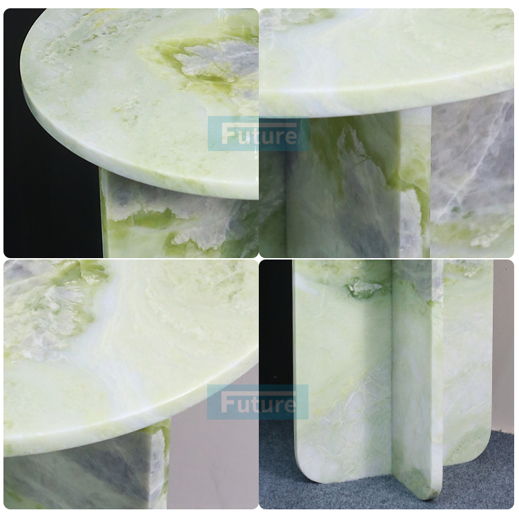 Fendi Green Marble Stone Side Table